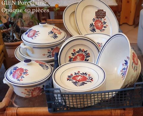 Vaisselle  GIEN porcelaine opaque 140 Saint-Maximin (30)