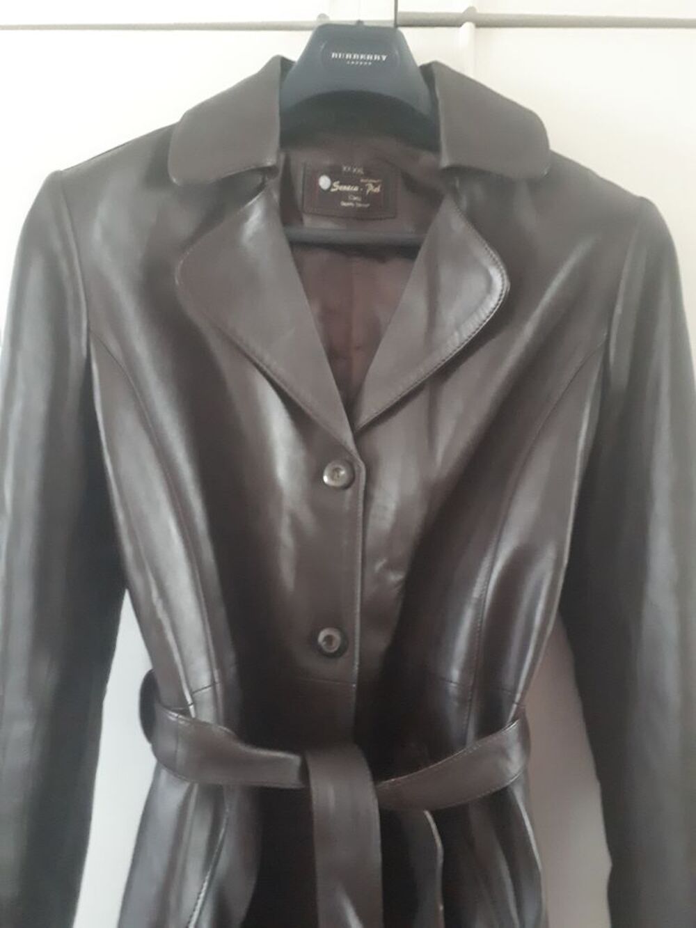 Manteau long en cuir - 40/42 - ETAT IMPECCABLE Vtements