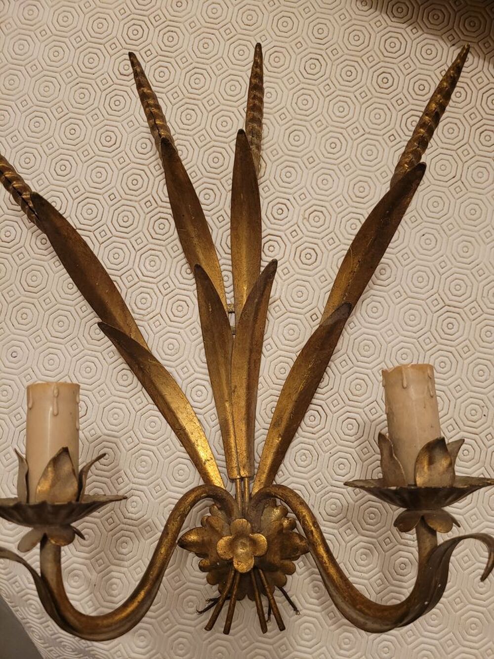 Applique vintage aux &eacute;pis de bl&eacute;s Décoration