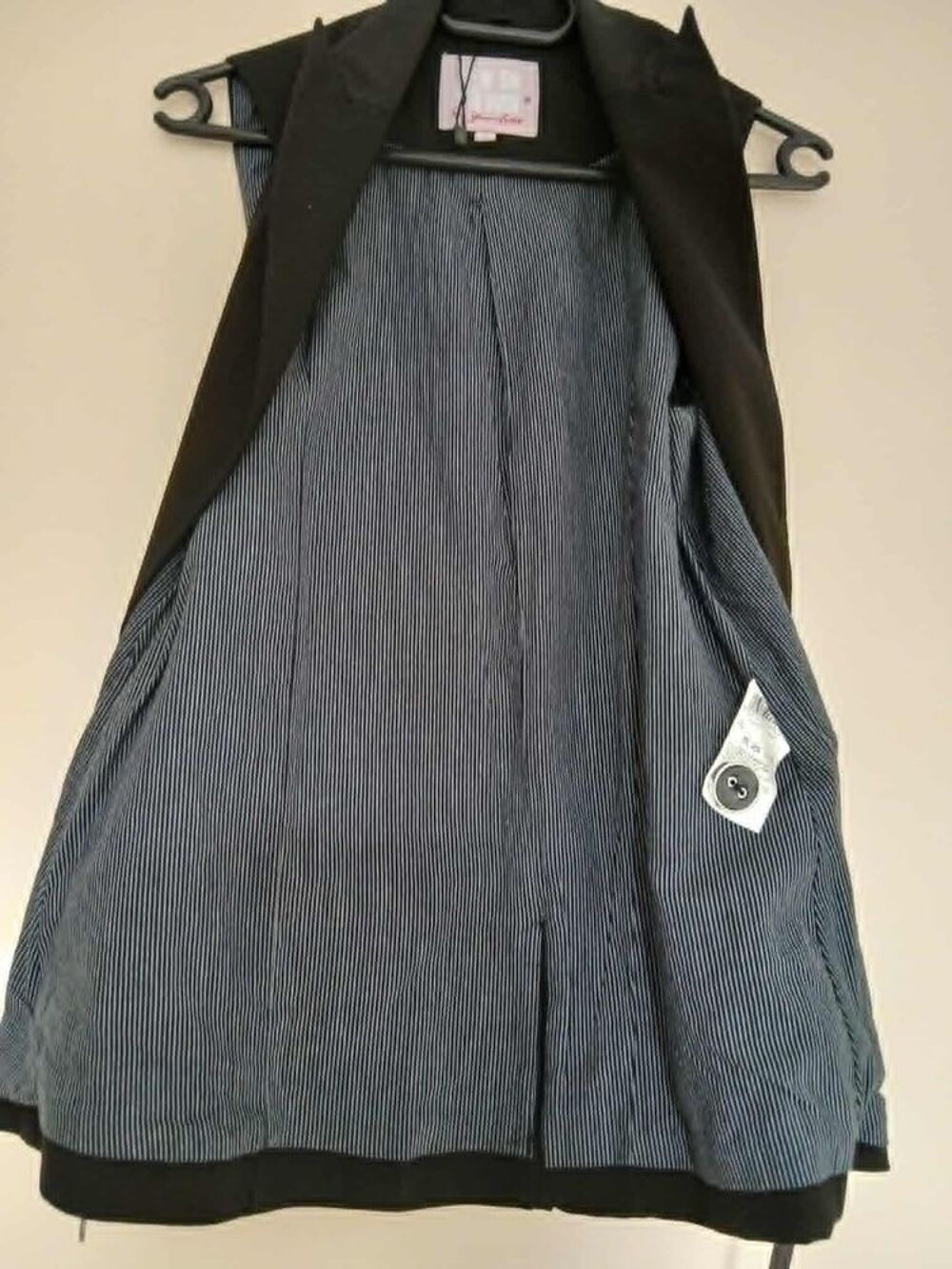  Veste spencer 3/4 noire Jennifer neuve + ceinture N&deg; 1418 Vêtements
