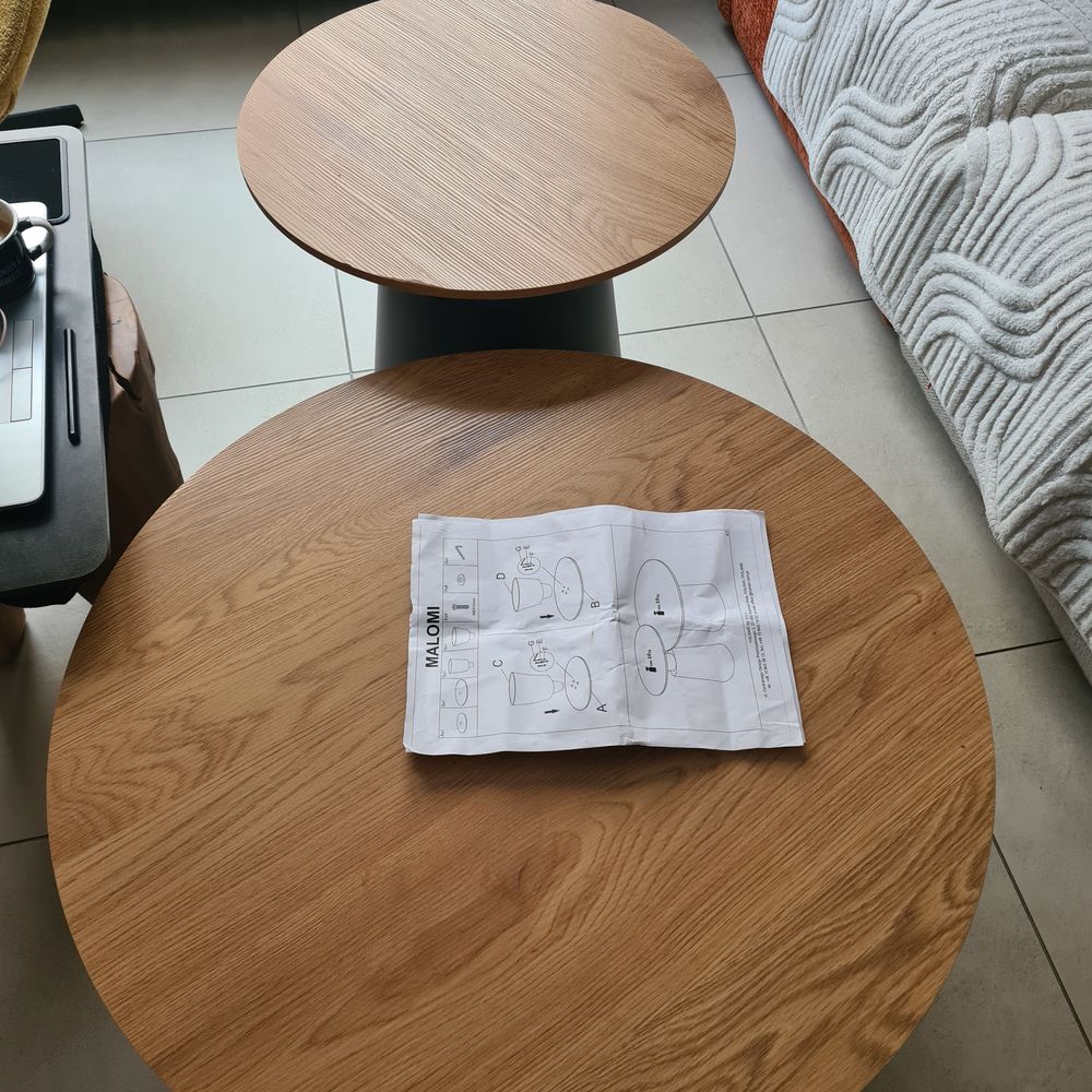 Ensemble Table gigogne 2 pi&egrave;ces Meubles