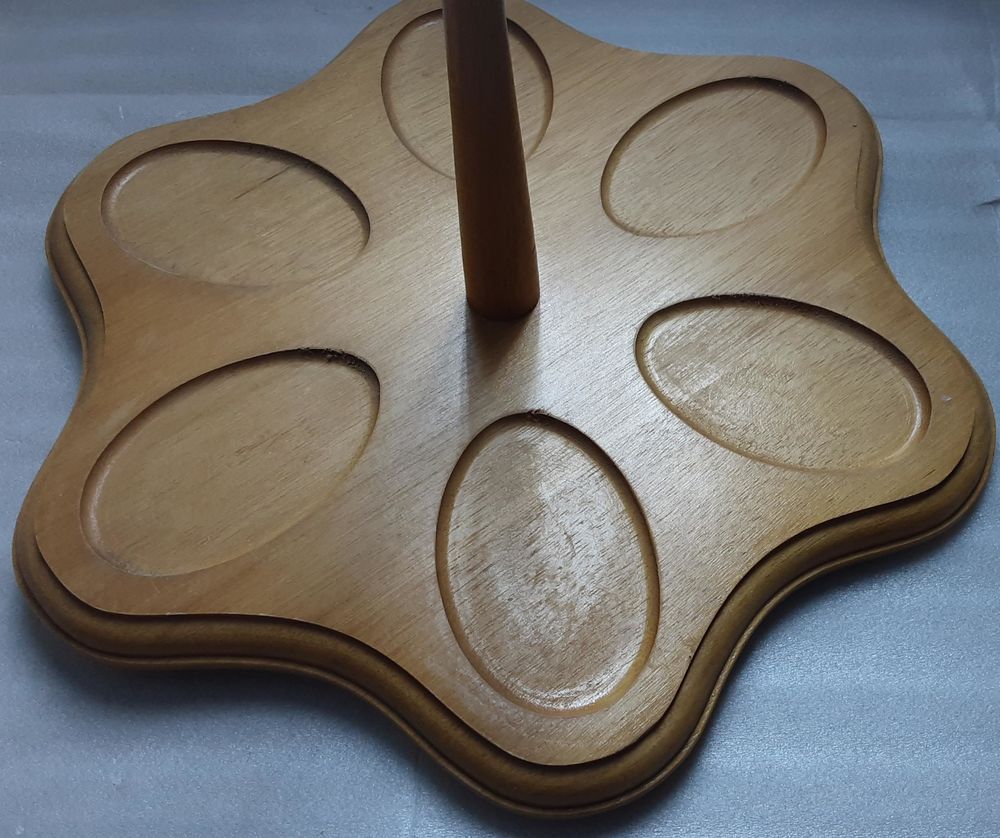plateau de service en bois clair vernis Cuisine