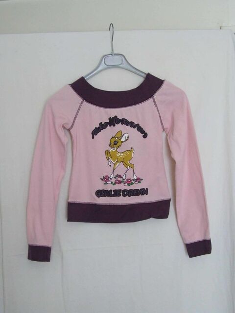 Tee-shirt manches longues JENNYFER Violet et rose Taille M 4 Bagnolet (93)