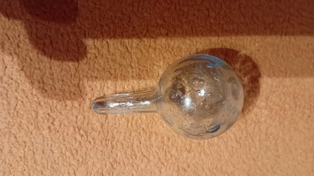 PICHET FLACON VERRE DE BIOT AVEC BOUCHON Décoration