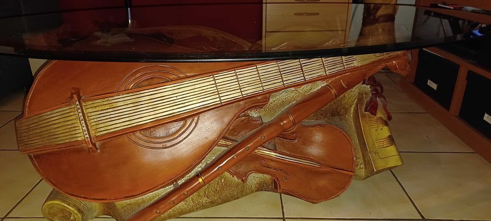 table basse + lampe th&egrave;me Musique D�coration