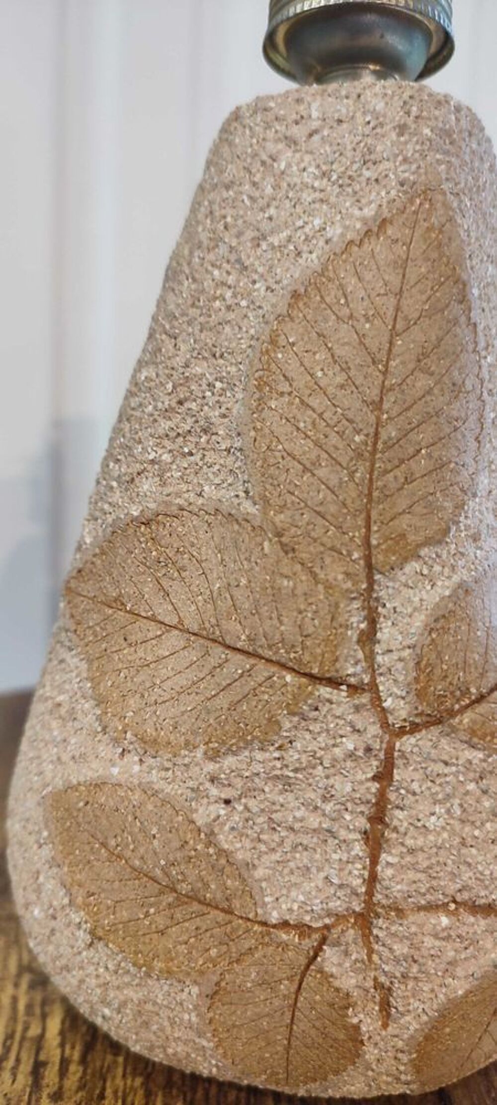 Pied de Lampe "Herbier" ann&eacute;es 70 (H&eacute;rault) 