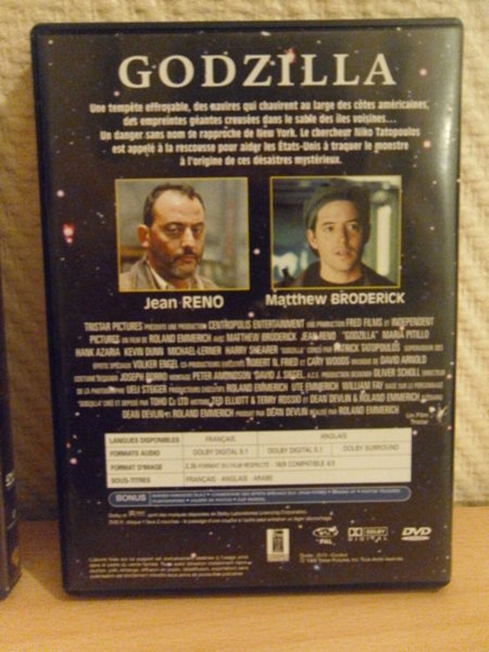 Godzilla Lot de 2 dvd film versions de 2014 &amp; 1998 DVD et blu-ray