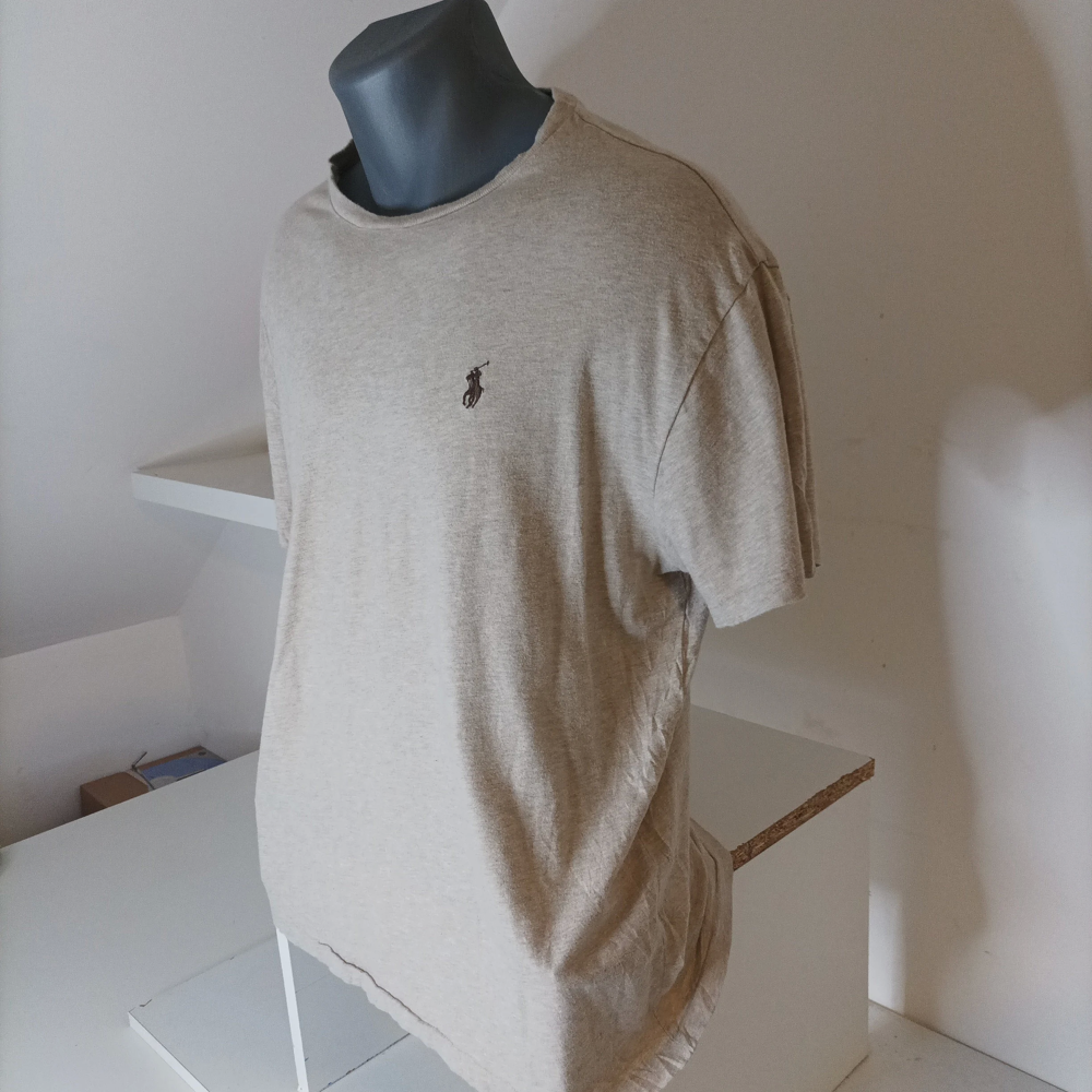 T-Shirt Ralph Lauren marron clair logo marron vintage Vêtements