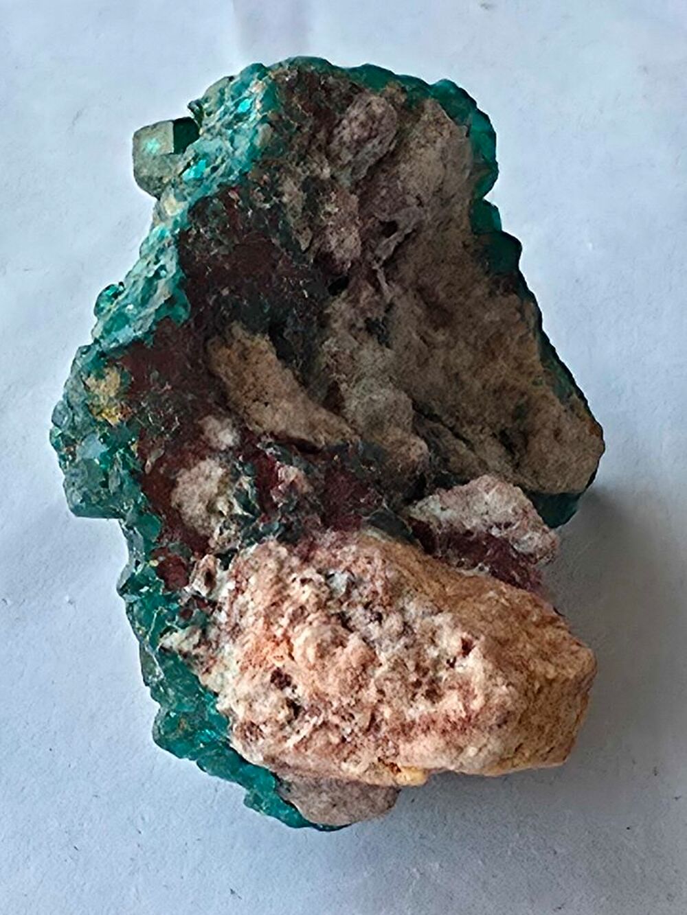 Min&eacute;ral de Collection : Dioptase Brute sur Matrice-Katanga (46g) 