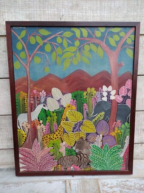 Berny Mathias Tableau Animaux Haiti Haitian Painting
0 Loches (37)