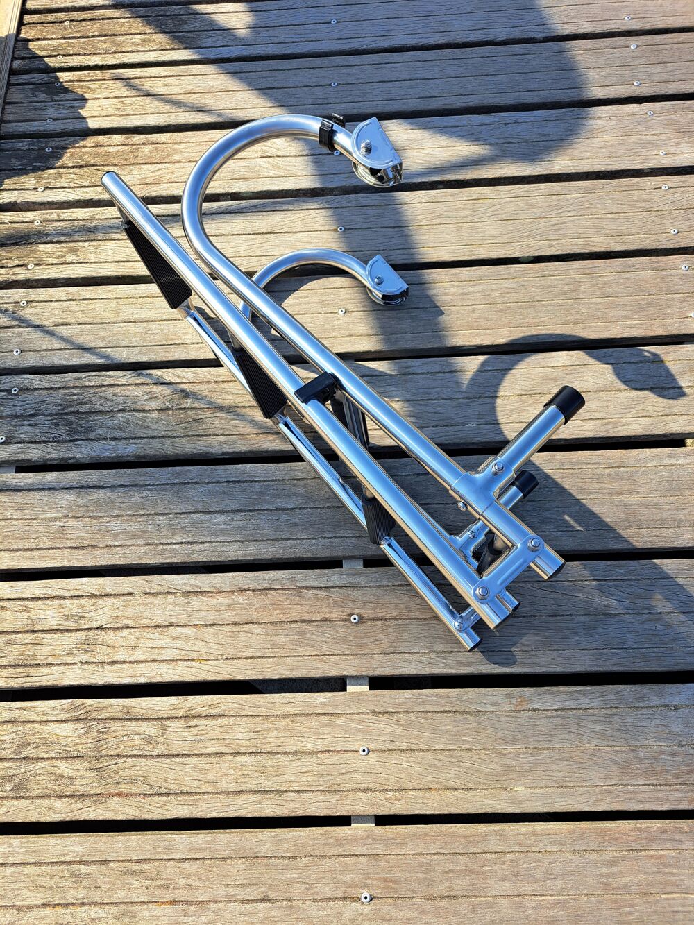 &eacute;chelle de bain en inox double Sports