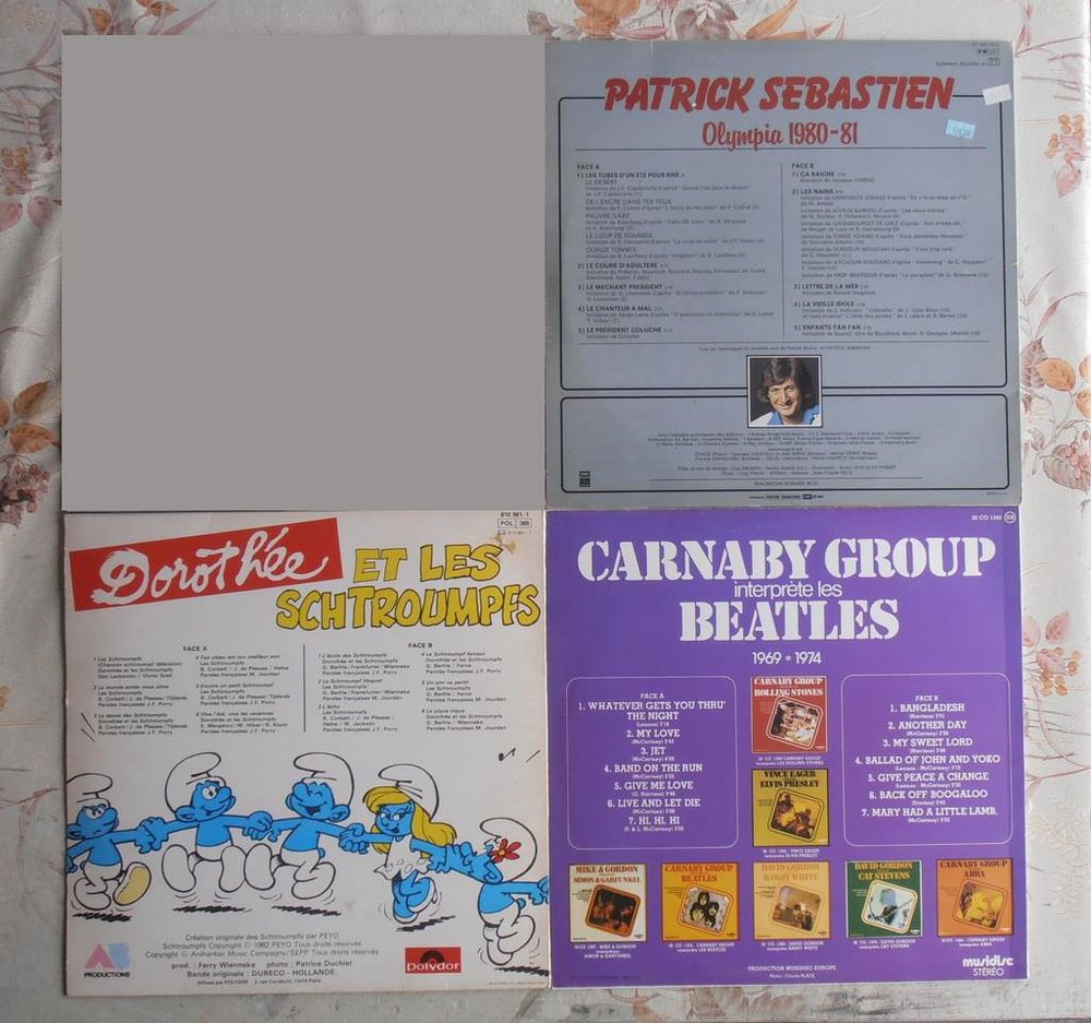 Disque vinyle 33 tours Doroth&eacute;e, Patrick S&eacute;bastien, Carnaby CD et vinyles