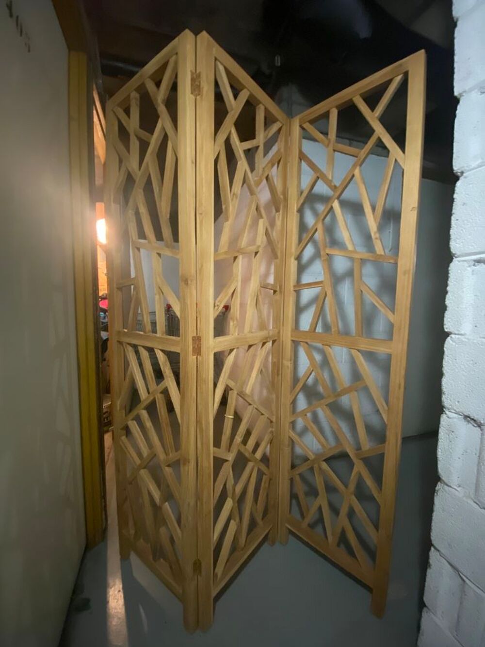 Paravent en bois de teck Décoration