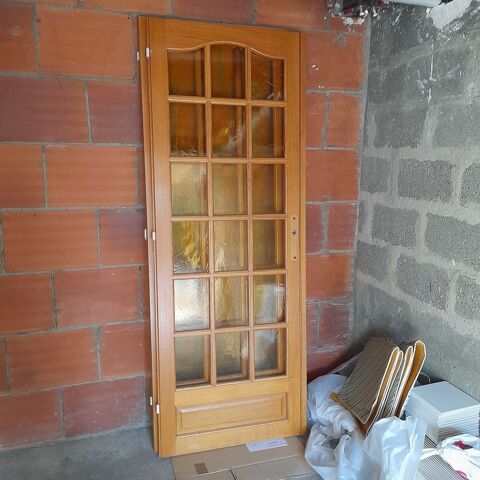 Double porte vitrée bois Bailly (78)