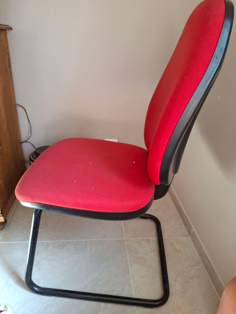 Chaise bureau fixe rev&ecirc;tement textile Meubles