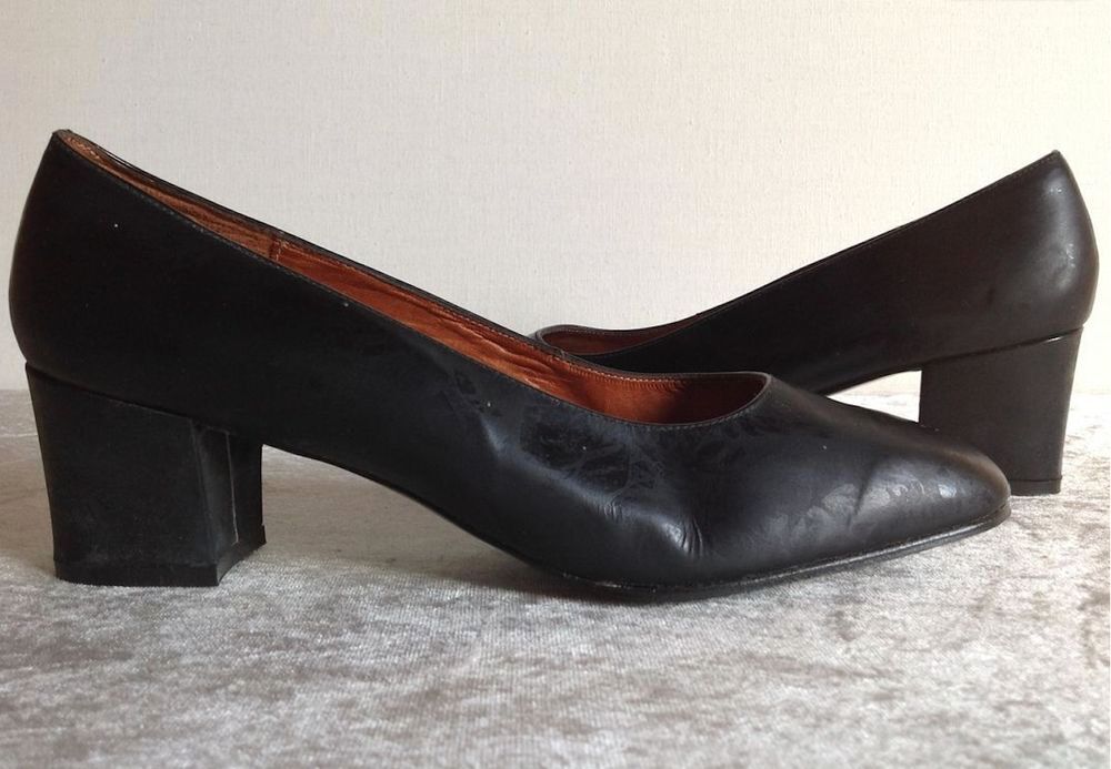 ESCARPINS PARISIA EN CUIR NOIR Envoi Possible Chaussures