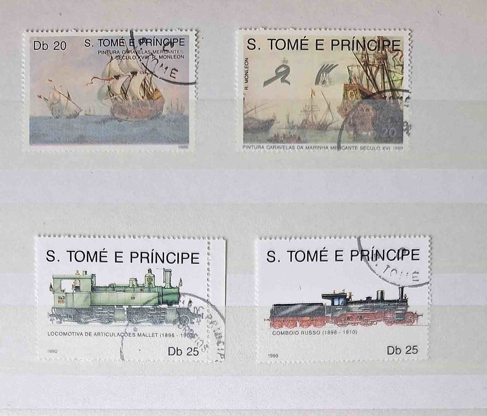 S&eacute;rie de timbres de collection de Saint Thomas et Prince 