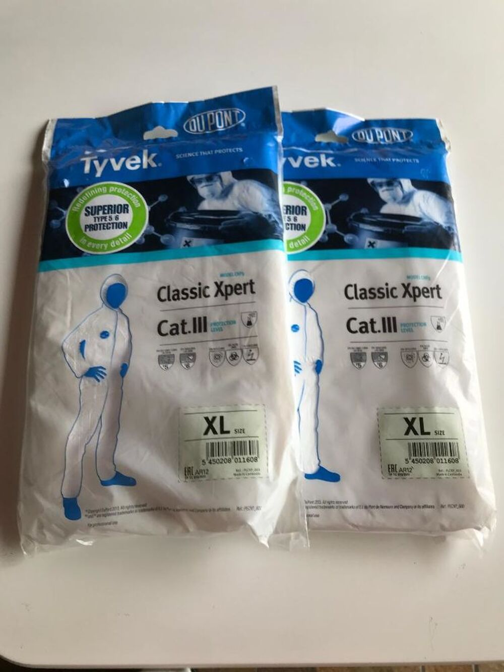 combinaison jetable tyvek Dupont Bricolage