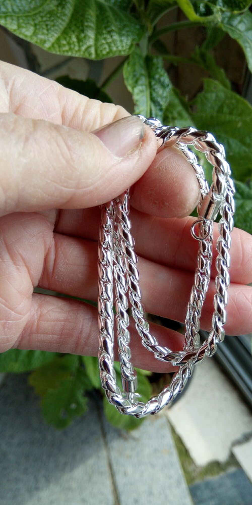 
chaine en argent sterling 925 longueur 50 cm Bijoux et montres