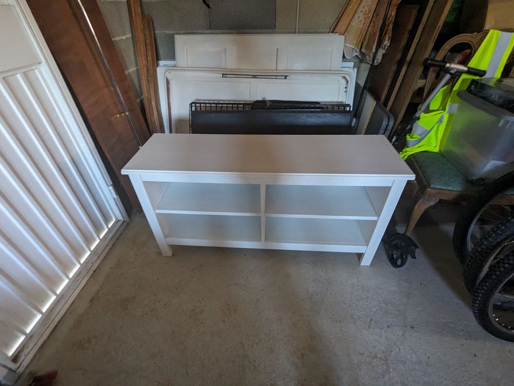meuble t&eacute;l&eacute; blanc 120 long 82,5 haut 36 largeur Meubles