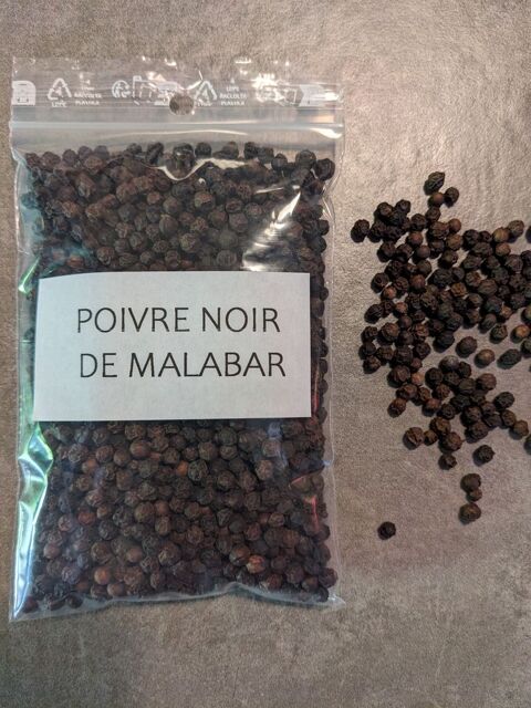 Poivre noir de Malabar 50 gr. baies fines pour les pros de l 4 Marseille 13 (13)
