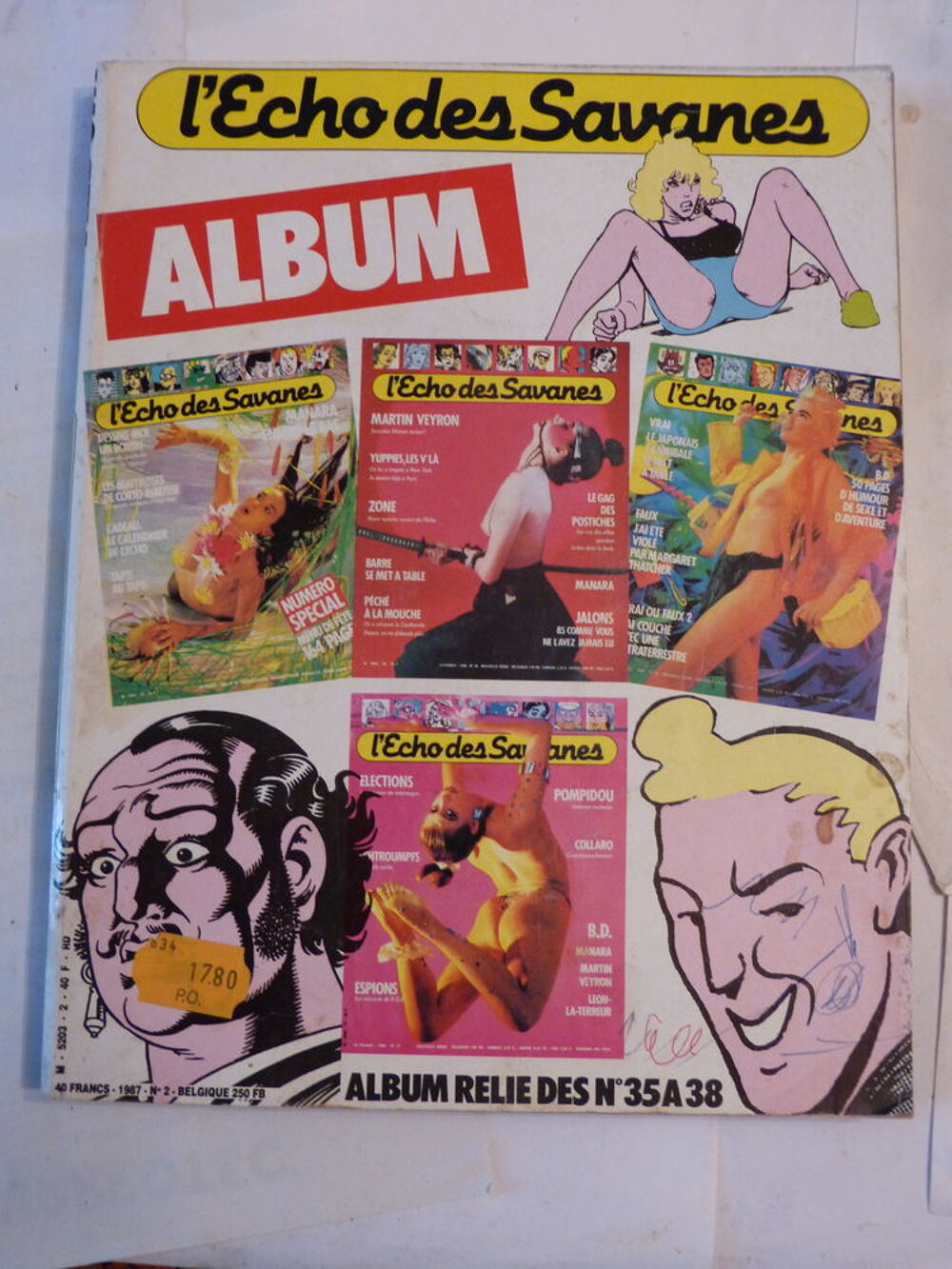 ALBUM ECHO DES SAVANES DE 1985 bande dessin&eacute;e 