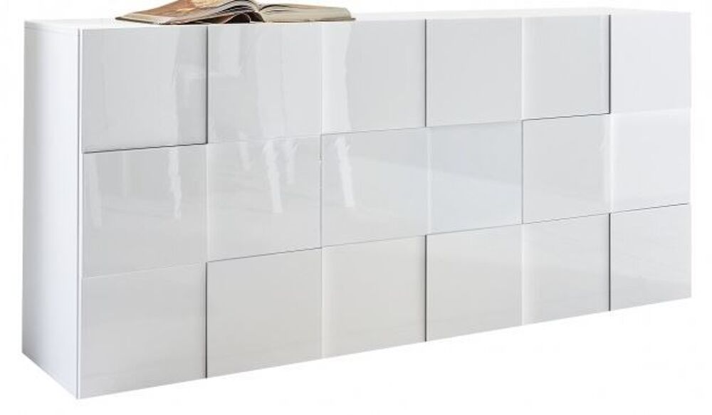 El&eacute;ments de buffet laqu&eacute; blanc Meubles