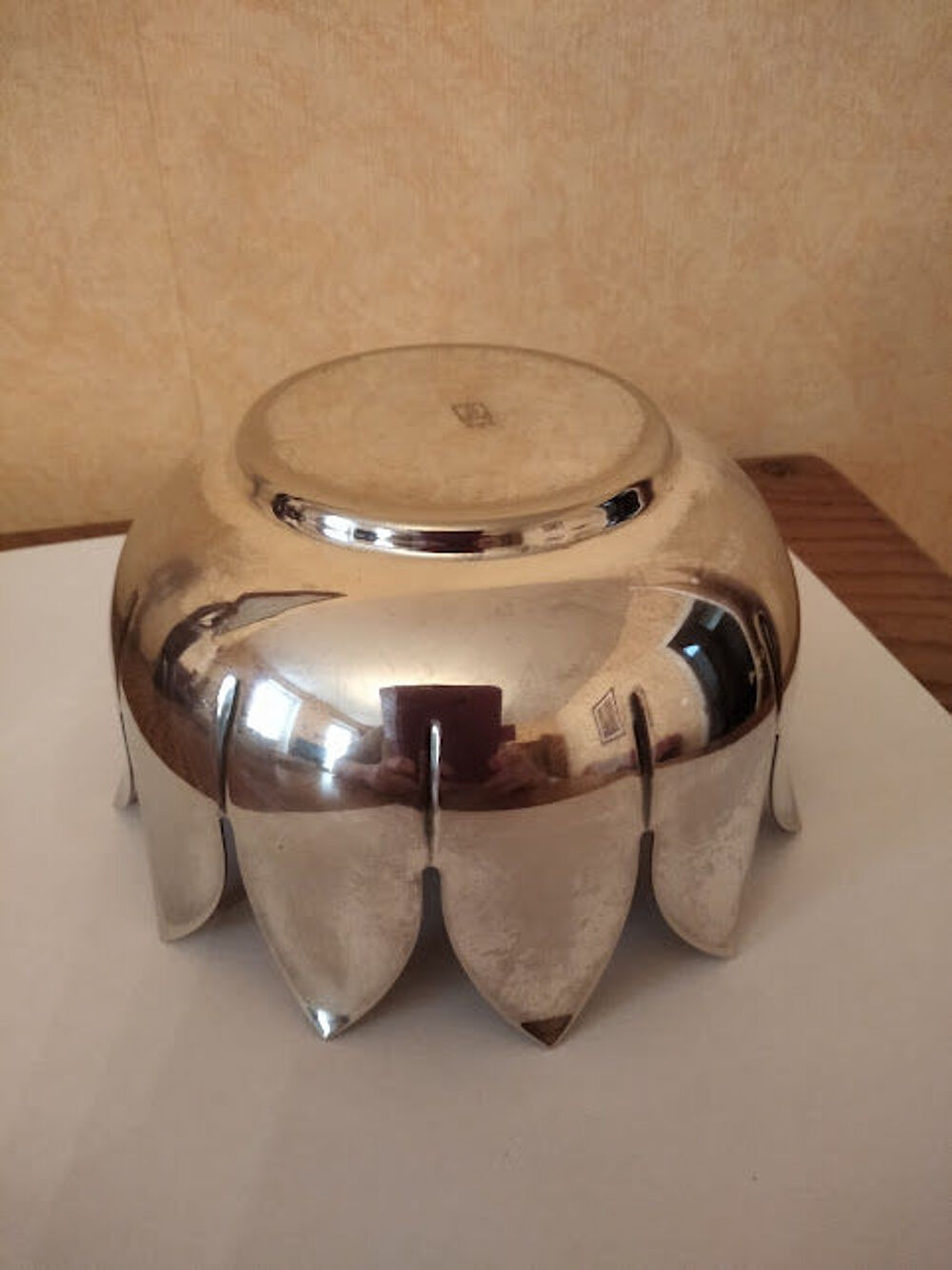 Coupe m&eacute;tal argent&eacute; Italy D�coration