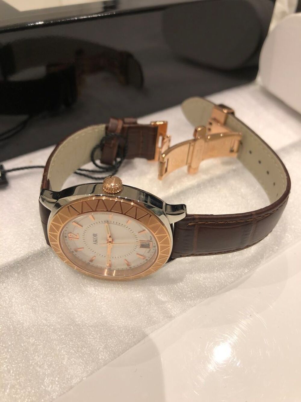 Montre AKOR Rose Gold Sand Pour Femme Bijoux et montres