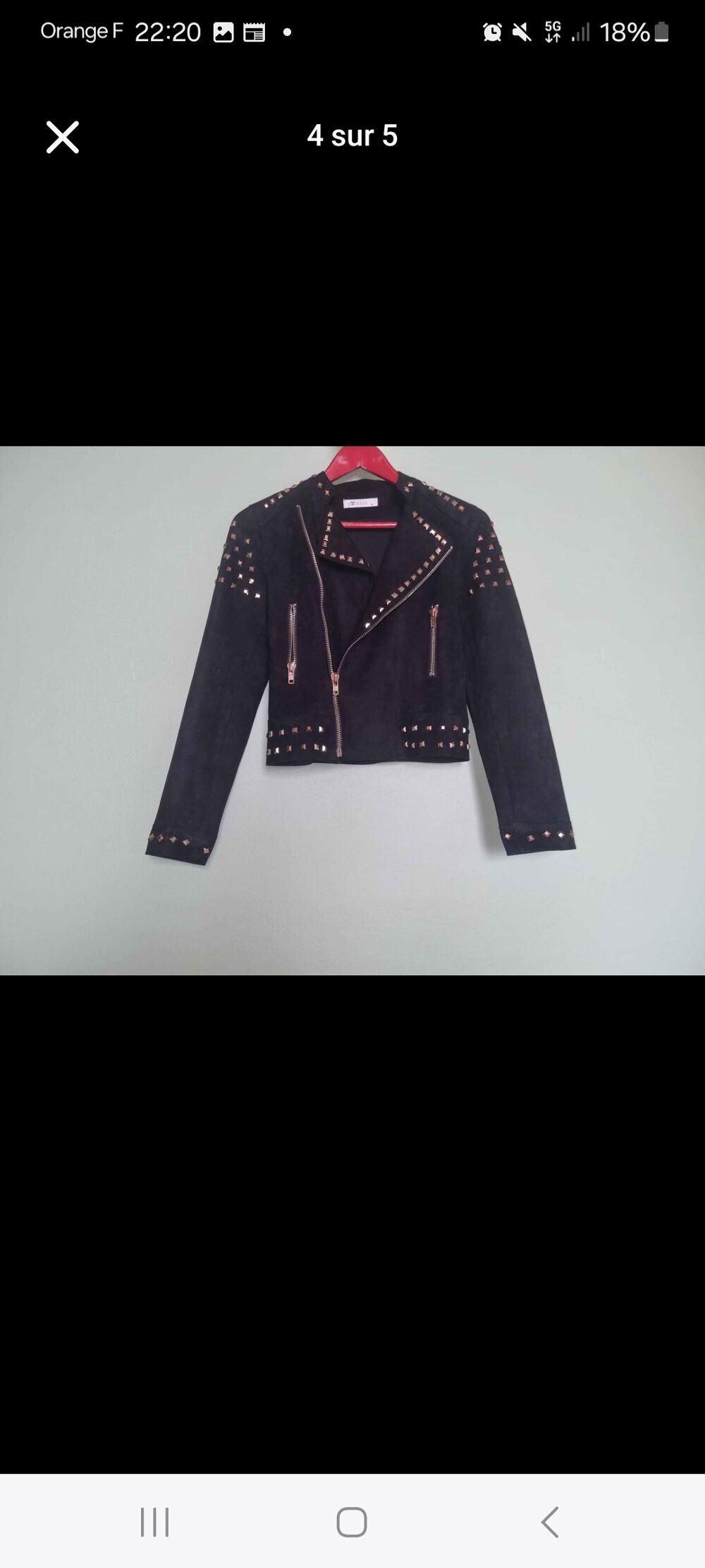 Veste en daim Vêtements