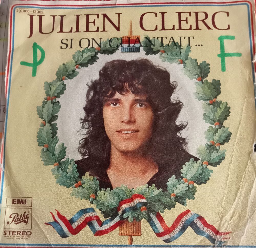 JULIEN CLERC / 9 X DISQUES VYNIL 45 TOURS / CD et vinyles