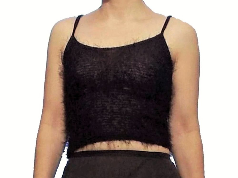 Top/ Tee Shirt Noir &agrave; Fines Bretelles- Taille 1- Jennyfer Vêtements