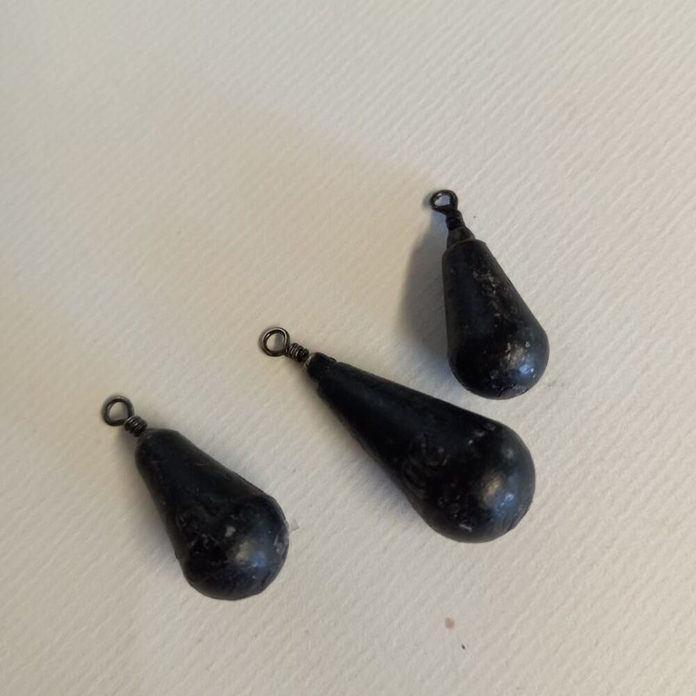Lot de 3 Plombs d' Arlesey noir, de poids diff&eacute;rents Sports