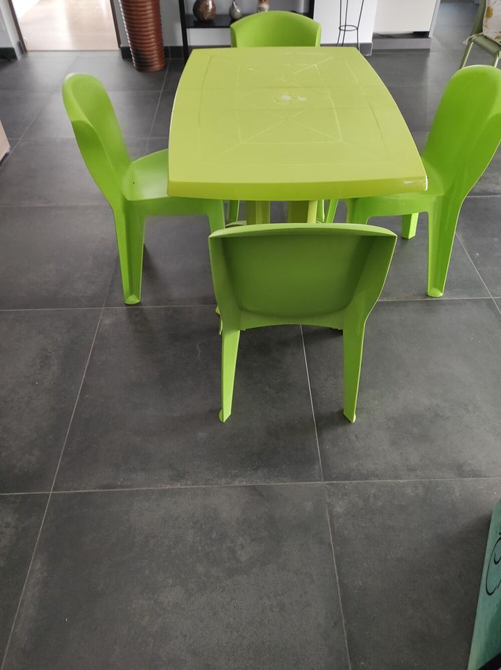 Table de jardin et ses chaises Jardin