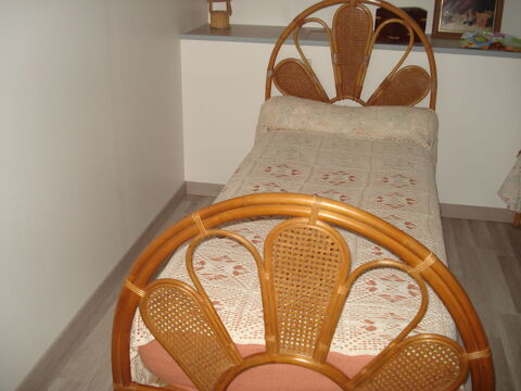 Lit en bambou et rotin 160 Lassay-les-Chteaux (53)