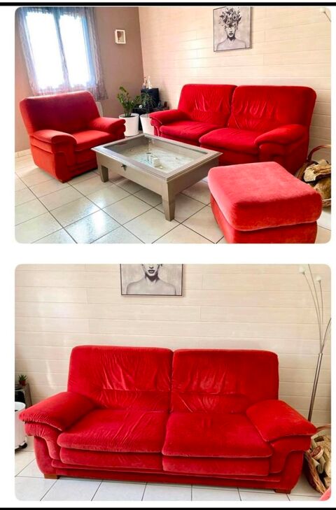 Salon en nubuck traite anti taches rouge fixe 0 Saint-Roch (37)