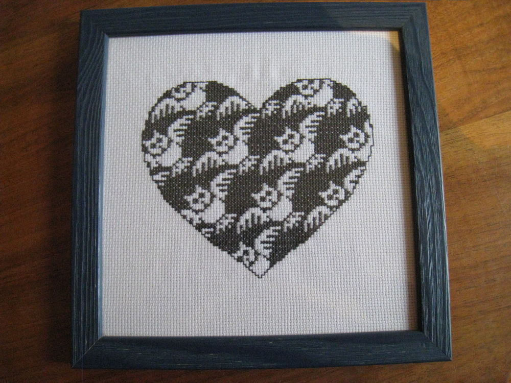 Tableau broderie point de croix Décoration