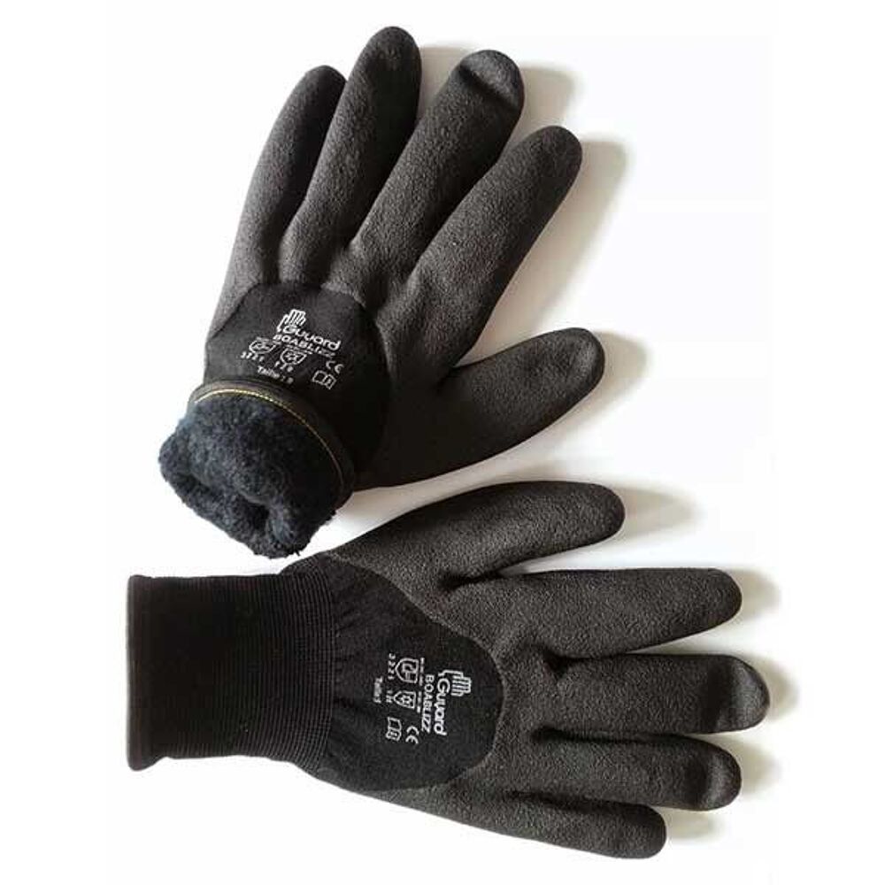 Lot de 5 paire de gant de travail FOURR&Eacute; ANTI FROID T-9 COMME NINJA Bricolage