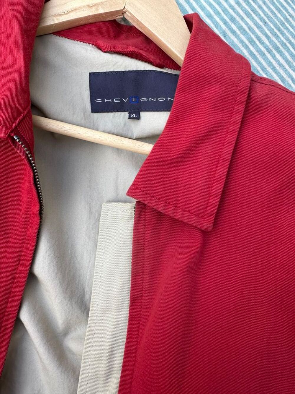 Blouson homme coton rouge Chevignon Vêtements