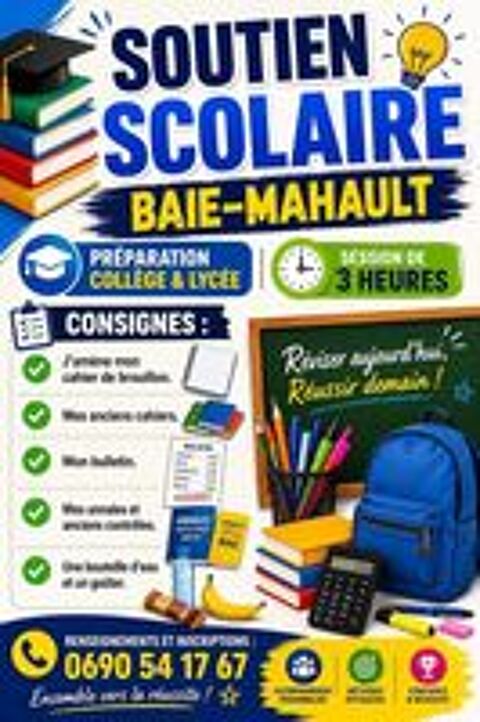   SOUTIEN SCOLAIRE BAIE MAHAULT 
RUE DE L'EGLISE DU BOURG 