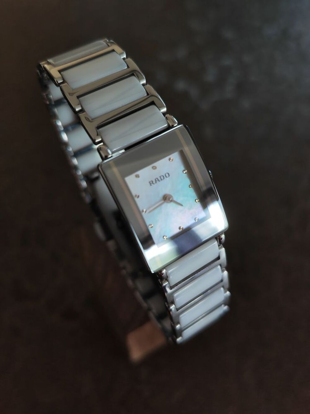 Rado Diastar int&eacute;gral 18mm cadran blanc nacr&eacute; Bijoux et montres