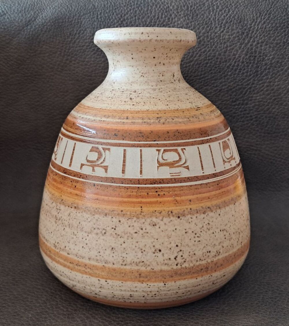 vase d&eacute;coratif en terre cuite style am&eacute;rindien Décoration