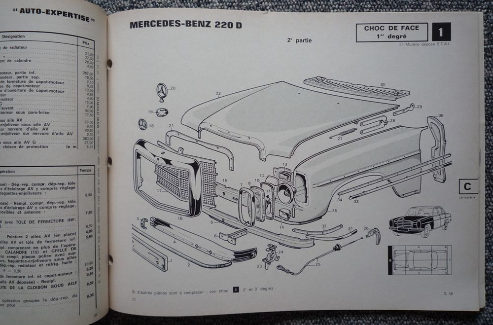 MERCEDES-BENZ 220 D - Revue auto expertise 