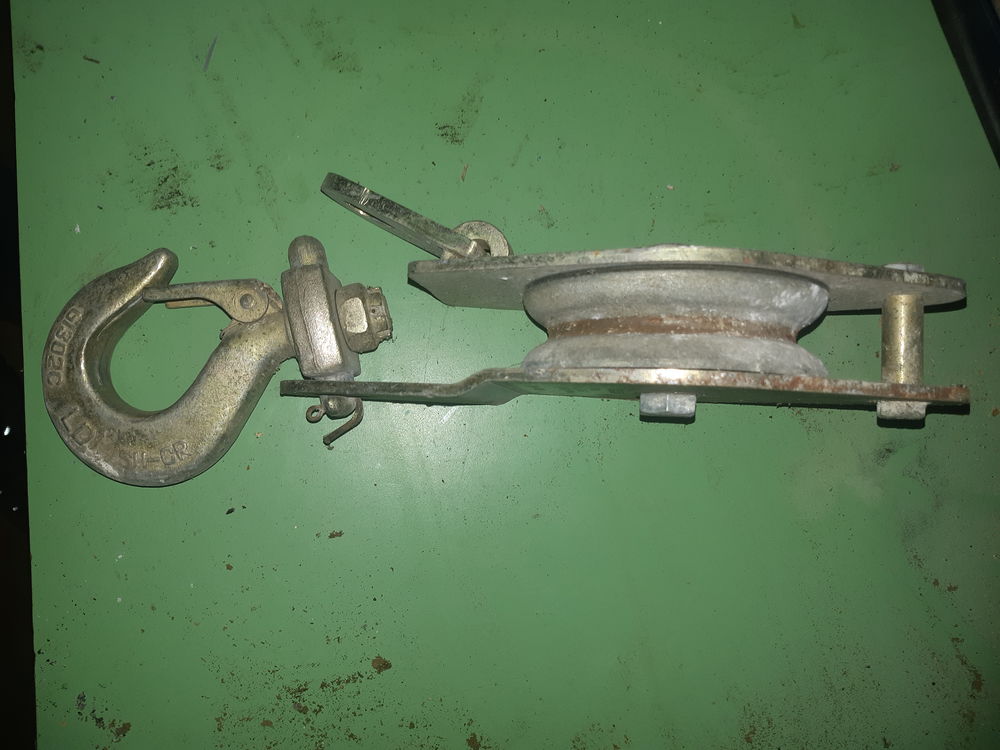 2 poulies acier Bricolage