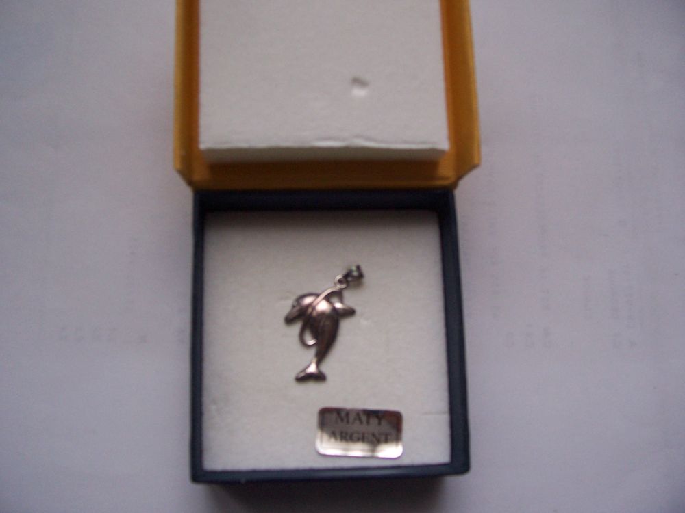 DAUPHIN EN ARGENT MACIF NEUF Bijoux et montres