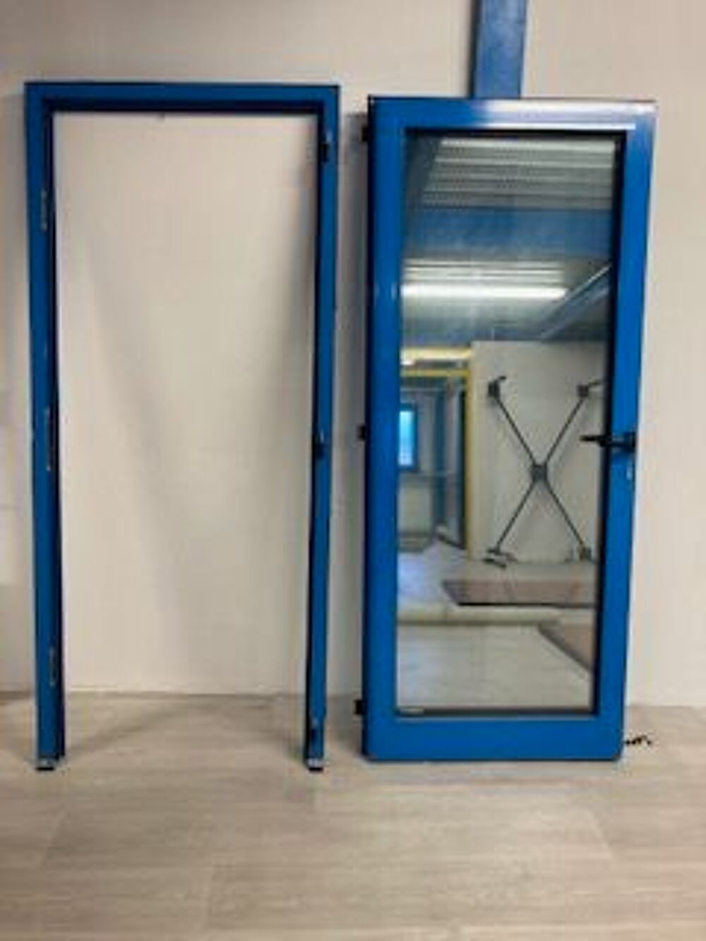 2 porte d'entr&eacute;e vitr&eacute;e aluminium Bricolage