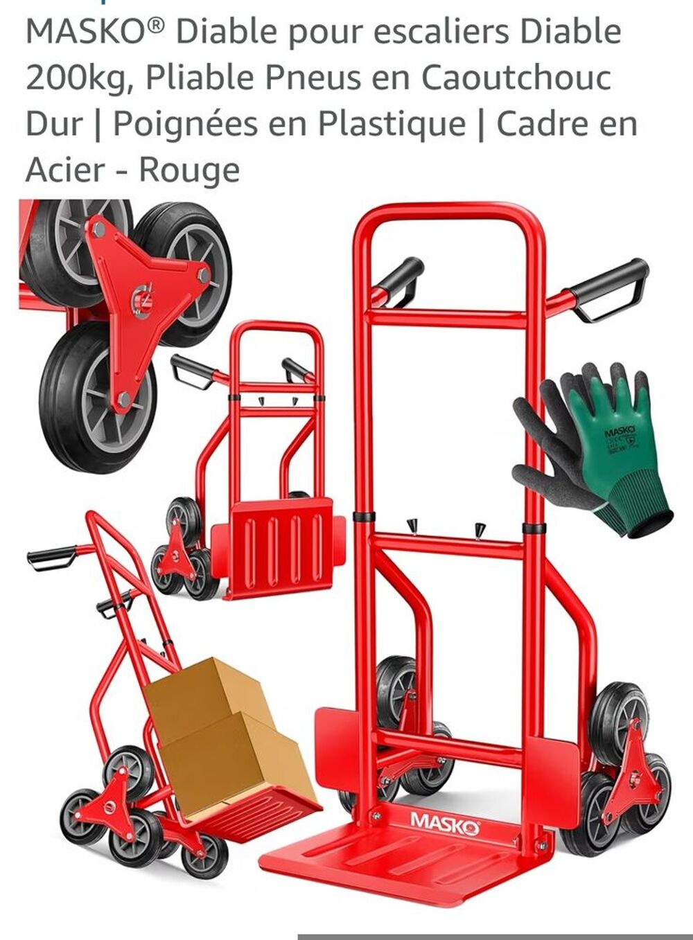 Diable &agrave; trois roues, servi une fois Bricolage