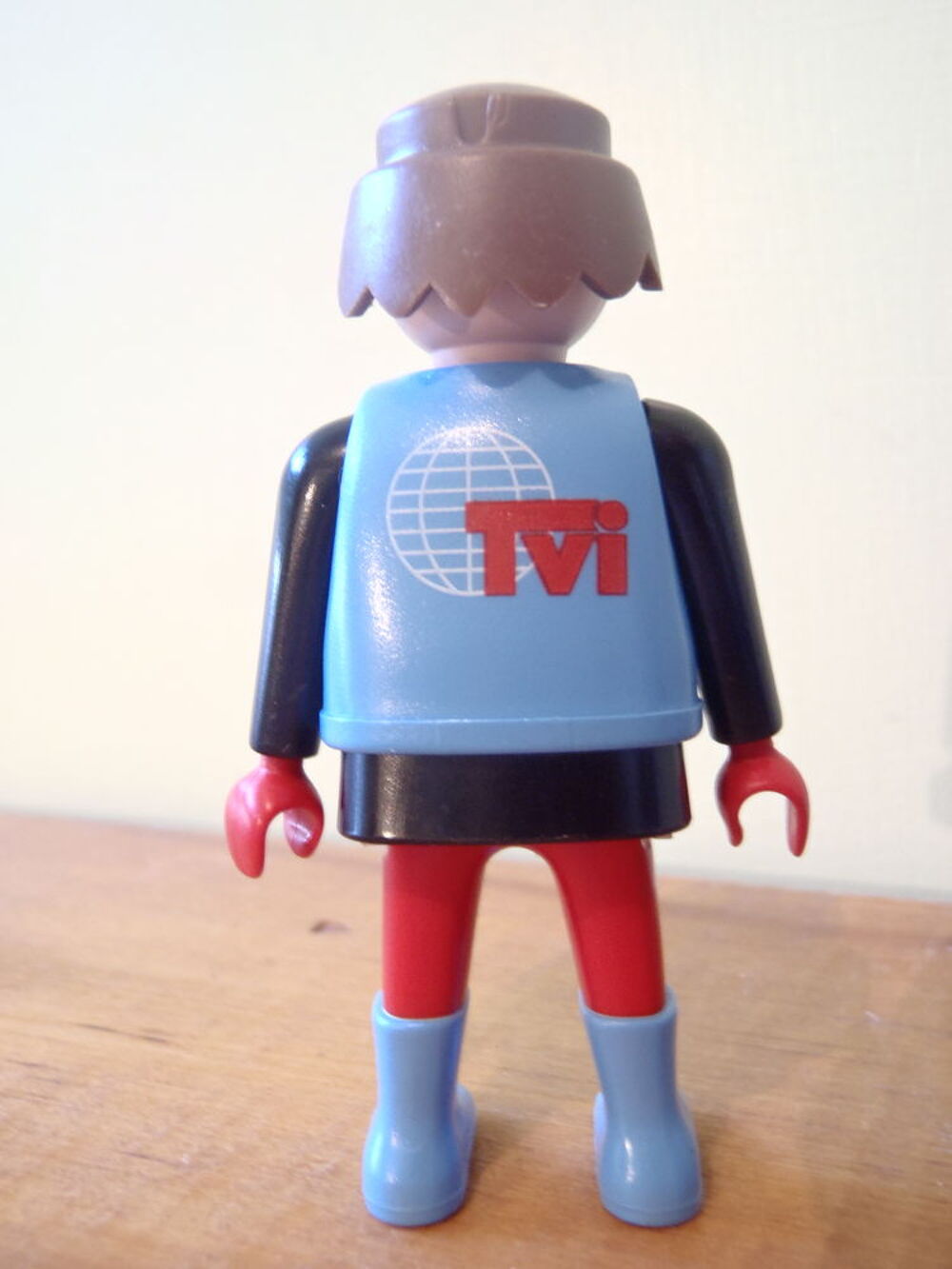 Ancien Playmobil : Reporter TV Presse : r&eacute;f 3847 ( figurine Jeux / jouets