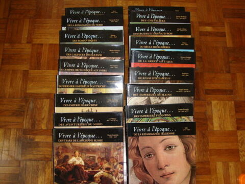 collection de  18 livres: VIVRE A L' EPOQUE DE 10 Sevran (93)