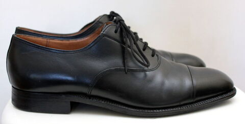 Richelieu bout droit cuir noir J.M WESTON T. 7C 280 Issy-les-Moulineaux (92)